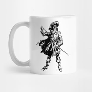 pirate captain with sword Mug